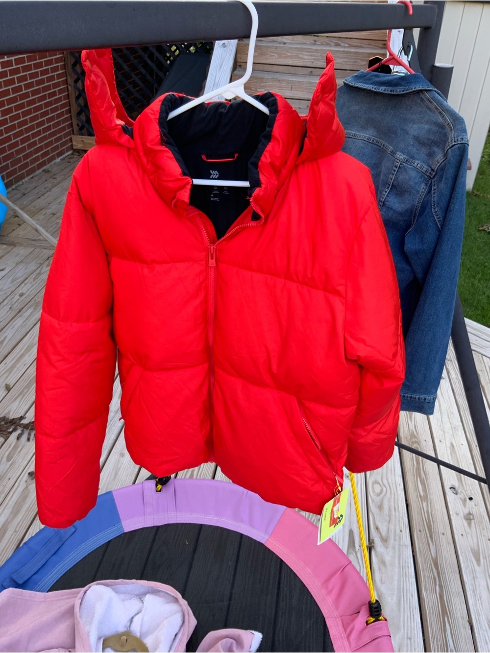 all in motion Bright Red/orange Men's Puffer Jacket